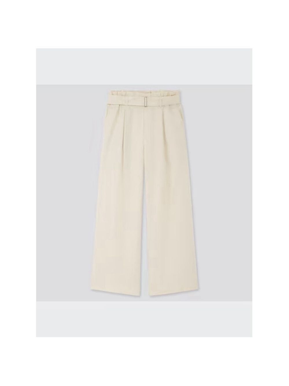 UNIQLO Off-White Belted Linen Wide Leg Pants Size L / 12 Wast 30-31 in